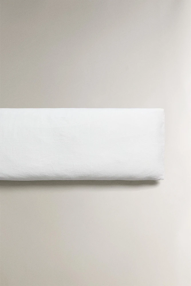 HOUSSE DE COUSSIN LIN EFFET DÉLAVÉ
