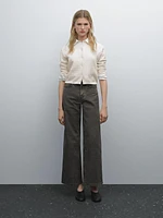 100% cotton cable-knit cardigan