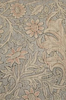 MORRIS & CO. WASHED LINEN PRINTED THROW PILLOW COVER