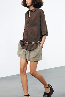STONE LEATHER BELT