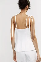 FITTED TIE TOP