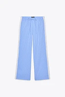 PANTALON STYLE PYJAMA À CARREAUX AVEC DENTELLE