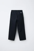 TEXTURED STRETCH PANTS