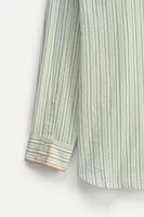 CHEMISE RAYÉE COTON/SOIE ÉDITION LIMITÉE