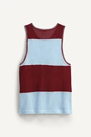 TEXTURED MESH TANK TOP LIMITED EDITION