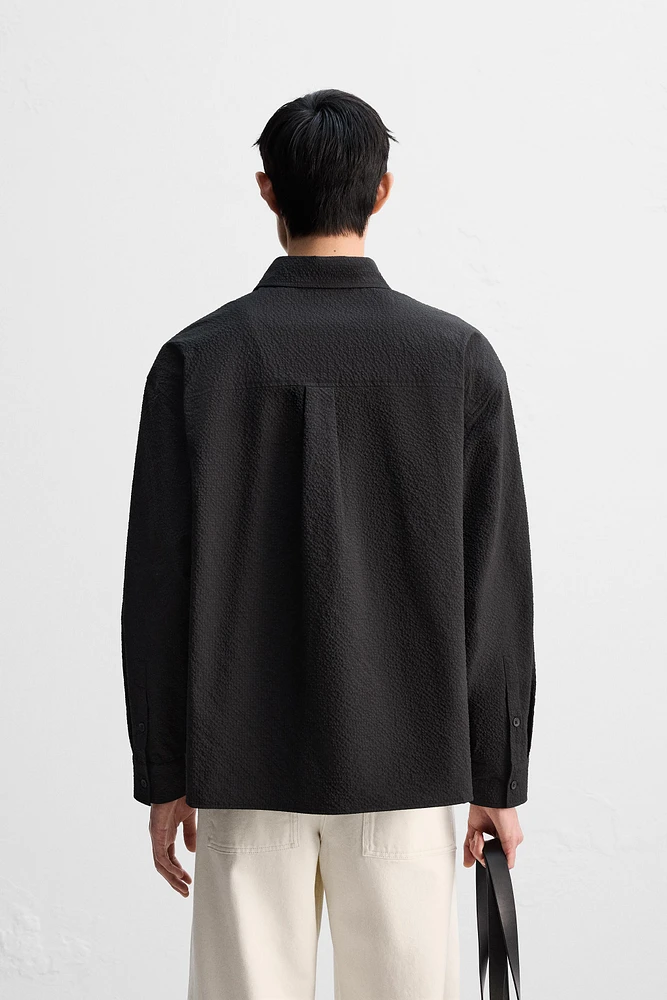 CHEMISE RELAXED FIT SEERSUCKER