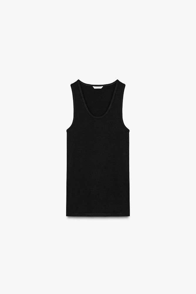 COTTON MODAL TANK TOP