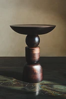 WOODEN SIDE TABLE