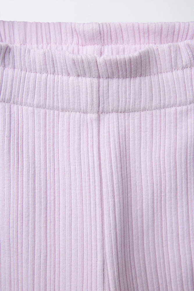 SIDE STRIPE TIE FLARE PANTS