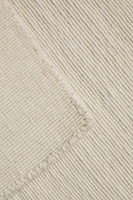 SMALL WOOL AREA RUG WITH WAVY LINES