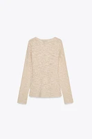 TOP EN MAILLE À TEXTURE