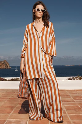 CHEMISE OVERSIZE RAYURES ÉDITION LIMITÉE