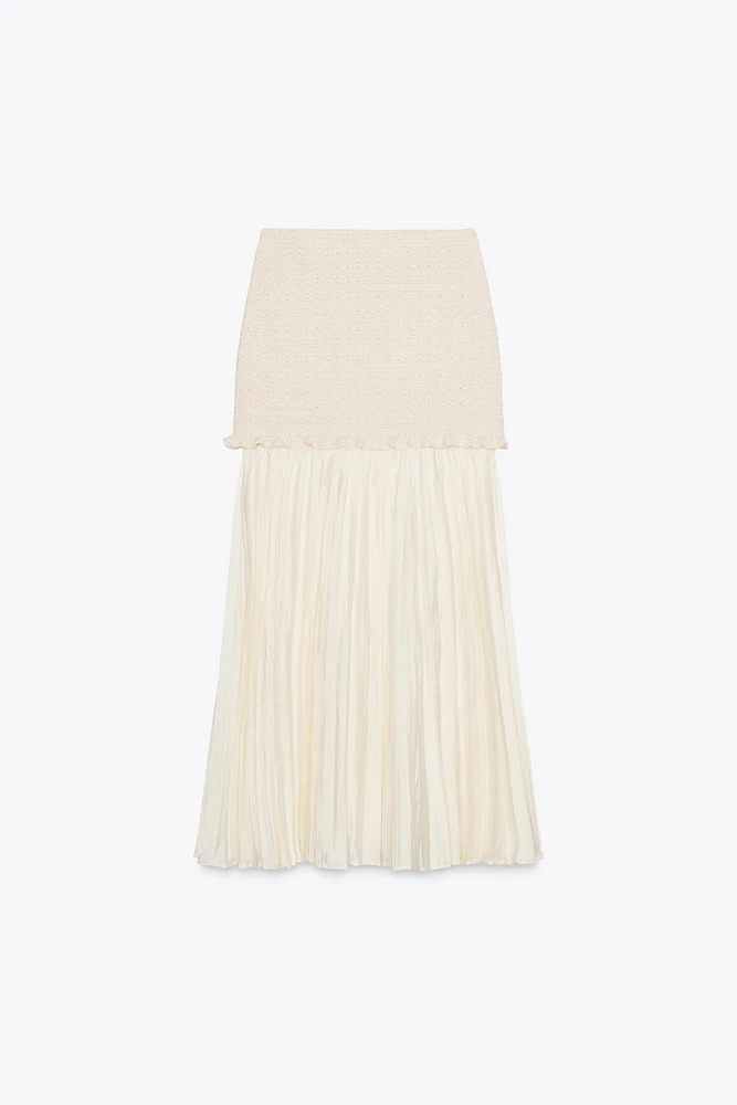 COMBINED KNIT SKIRT
