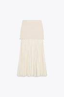 COMBINED KNIT SKIRT