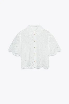 CHEMISE BRODERIES PERFORÉES
