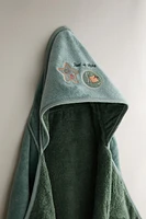 SERVIETTE DE BAIN CAPUCHE BÉBÉ ESPACE