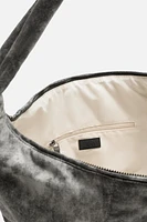 WORN-EFFECT FABRIC BAG