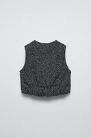 FLORAL PUFFER VEST