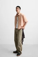 STRIPED CROPPED FIT SHIRT