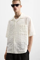 OPENWORK TEXTURED SHIRT