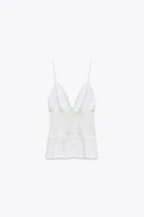 COMBINED POPLIN TOP