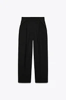 PLEATED WIDE LEG PANTS