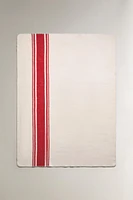 WOOL BLANKET WITH IRREGULAR STRIPES