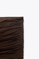 ZW COLLECTION SEMI-SHEER DRAPED SKIRT
