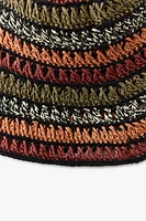 MIXED BRAIDED BUCKET HAT