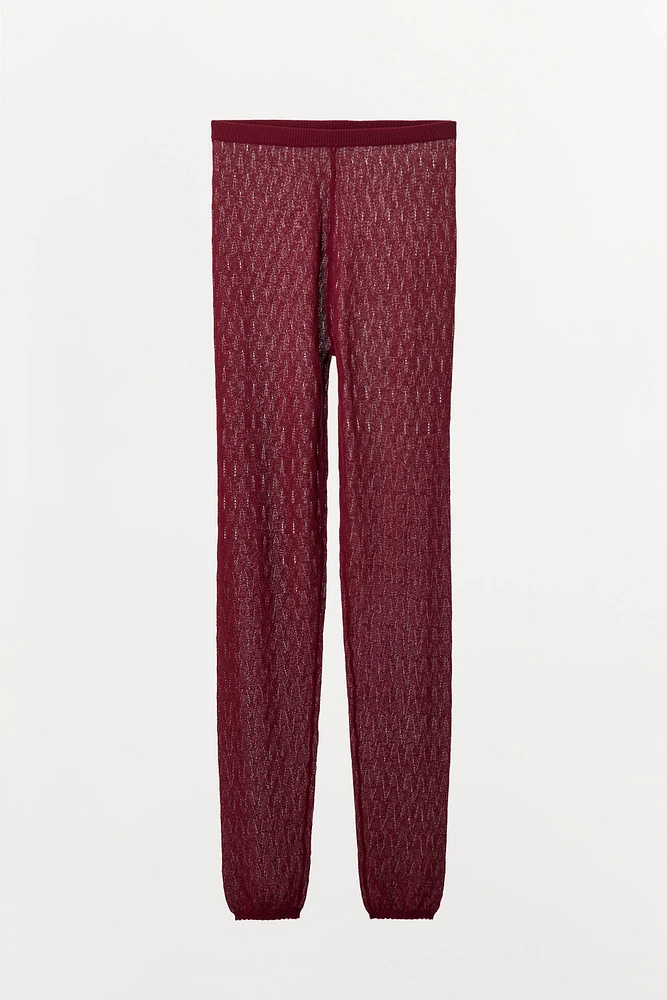 LEGGING POINTELLE TRICOT