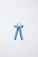 DENIM BOW HAIR TIE