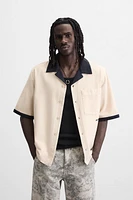 CHEMISE BRODÉE EN CONTRASTE