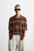 CHEMISE EN MAILLE LIN - VISCOSE