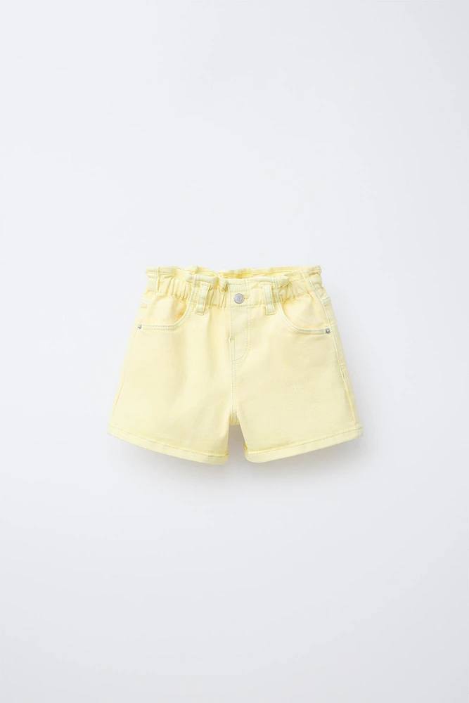 SHORT CONFORT PAPERBAG EN SERGÉ