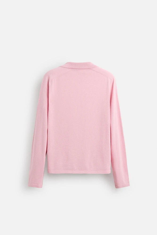 LIGHTWEIGHT KNIT POLO SHIRT