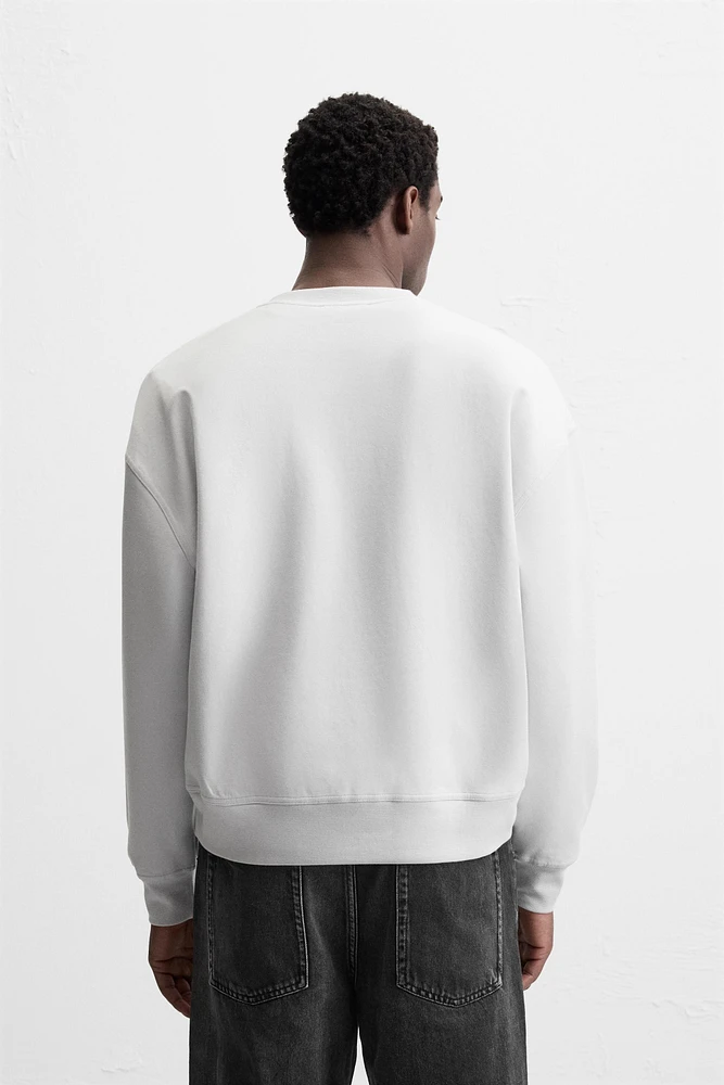 SWEAT RAS DU COU À PIÈCE