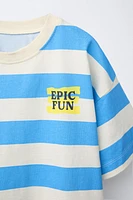 T-SHIRT IMPRIMÉ RAYURES