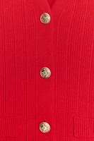 RIBBED KNIT CARDIGAN