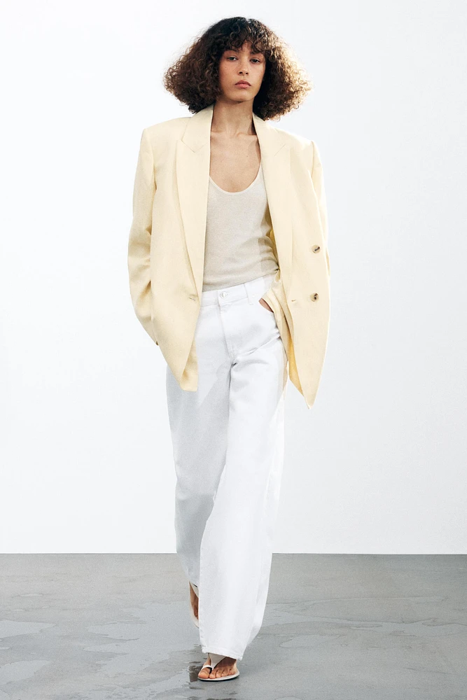 ZW COLLECTION WIDE LEG LOW-RISE JEANS
