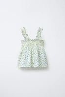 TOP EN PLUMETIS FLEURS