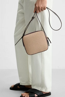 WOVEN CROSSBODY BAG