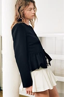 VOLUMINOUS HEM JACKET