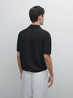 Polo en maille 100 % lin