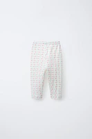 LEGGING POINTELLE CERISES