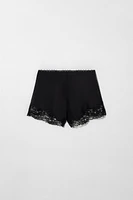 KATE MOSS X ZARA SILK LINGERIE SHORTS