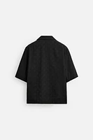 GEOMETRIC EMBROIDERED SHIRT