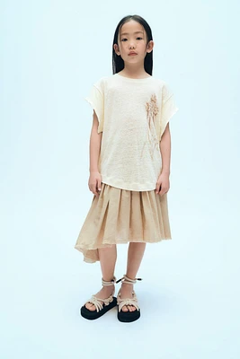 LINEN PRINT T-SHIRT X FANGLU LIN