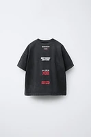 WASHED EFFECT CAR T-SHIRT