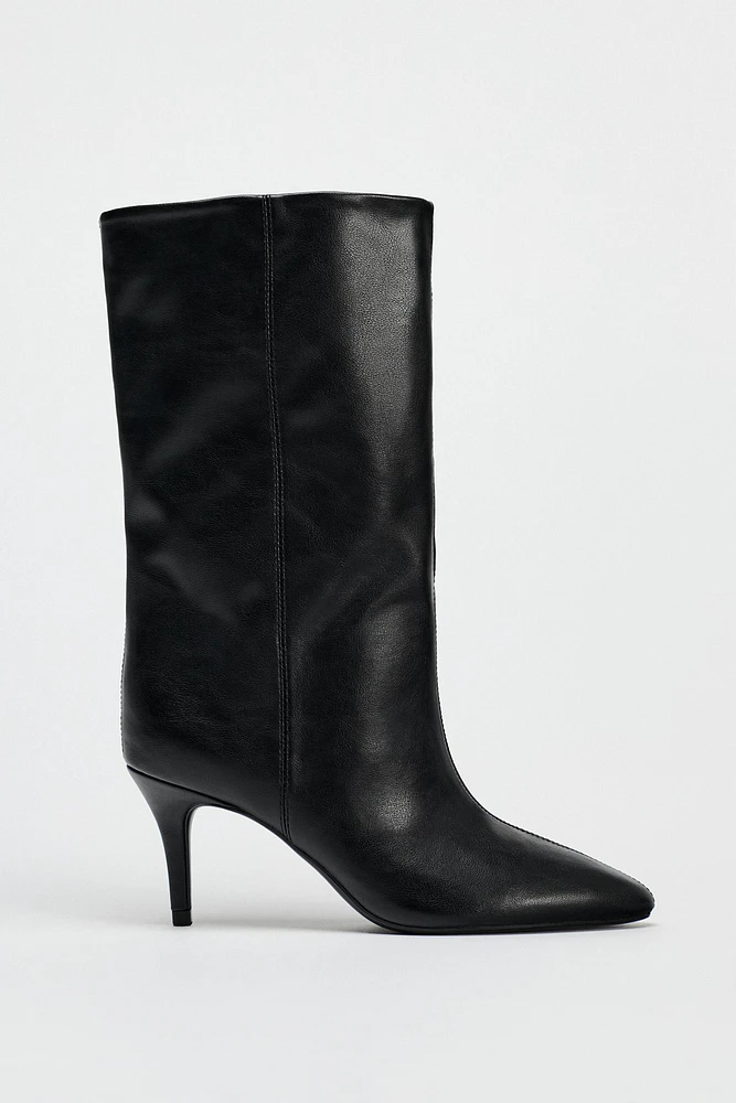 WRINKLED LOOK BOOTS