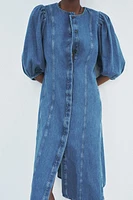 DENIM MIDI DRESS ZW COLLECTION
